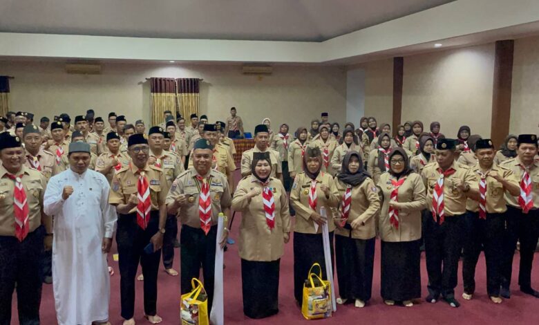 Pengurus Kwarda dan Kwarcab Gerakan Pramuka Kalsel Bukber di Gedung Kwartir Daerah Pramuka